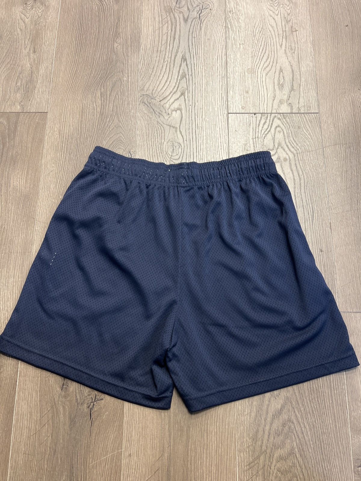 Eric Emanuel EE Mesh Shorts – Athletic Dark Blue Baggy Shorts for Men with Accents