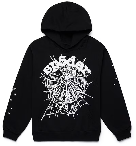 Sp5der OG Black White Hoodie