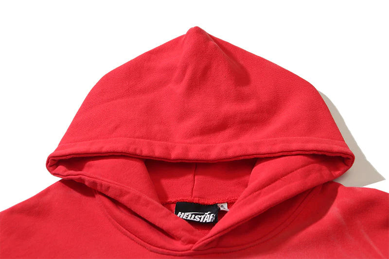 HELLSTAR- Studios Records Hoodie Washed Red
