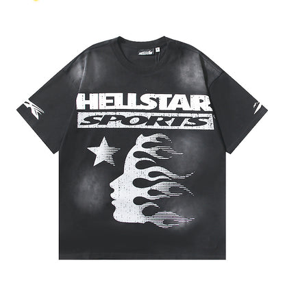 Hellstar Sports Flame Face T-Shirt 'Black'