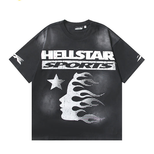 Hellstar Sports Flame Face T-Shirt 'Black'