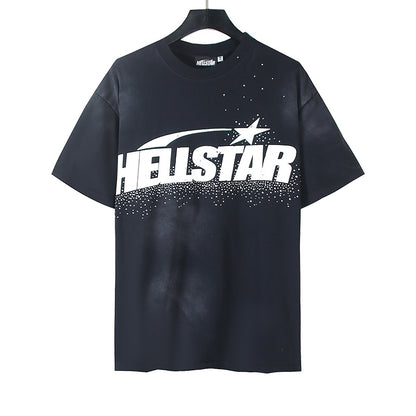 Hellstar Graphic Logo Vintage Washed Black T-Shirt
