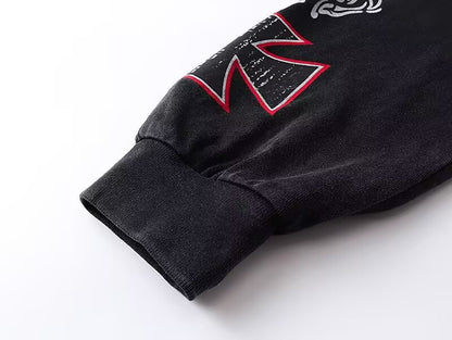 Godspeed Desert Rebel Black Long-Sleeve Tee – Black | Unisex Y2K Oversized Cotton Tee