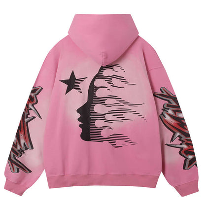 Hellstar Brainwashed Without Brain Hoodie Pink