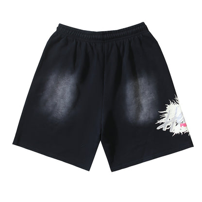 Hellstar What Heaven Sounds Like Flame Sweat Shorts