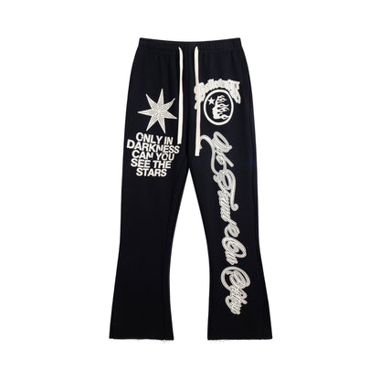 Hellstar "Only In Darkness" Flare Sweatpants Black
