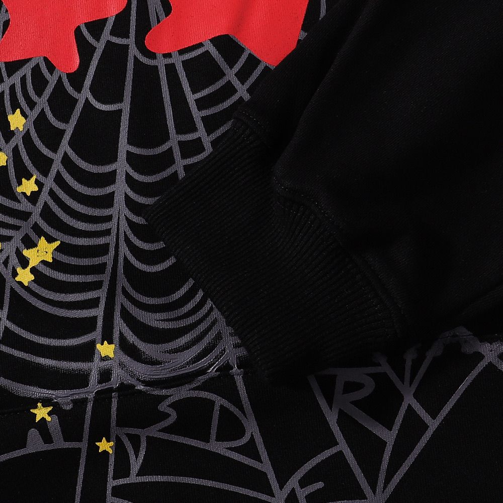 Sp5der OG Web V2 Tiger Camo Hoodie | Unisex Y2K Oversized Graphic Sweatshirt