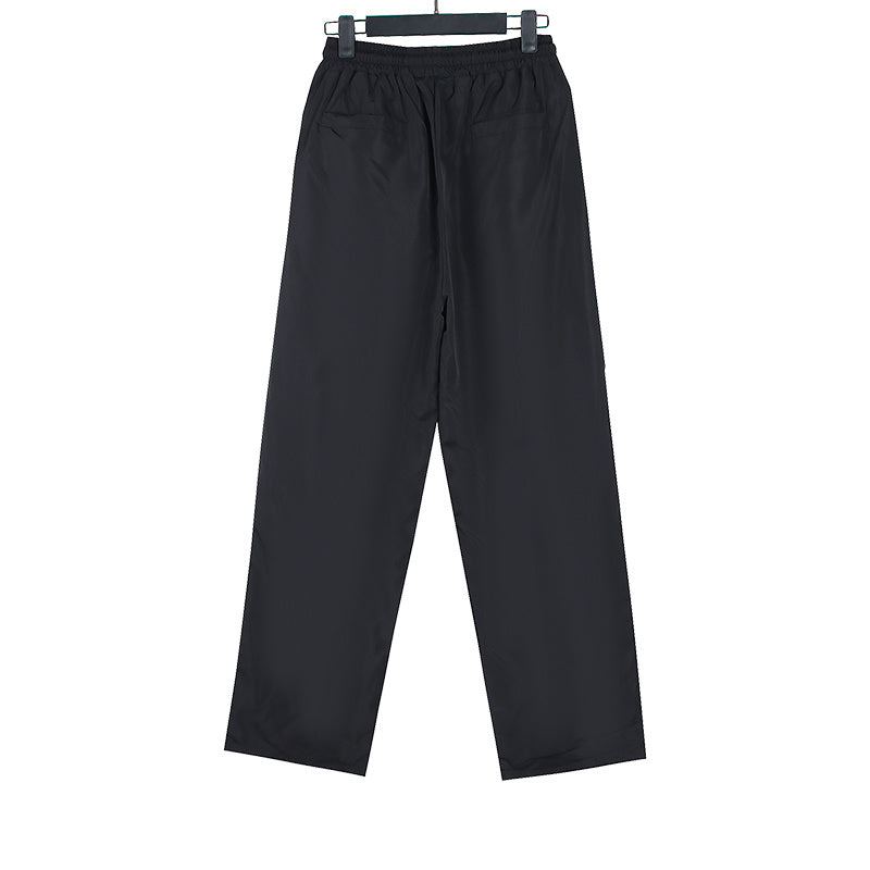 Hellstar Cyber Flame Nylon Track Pants Black