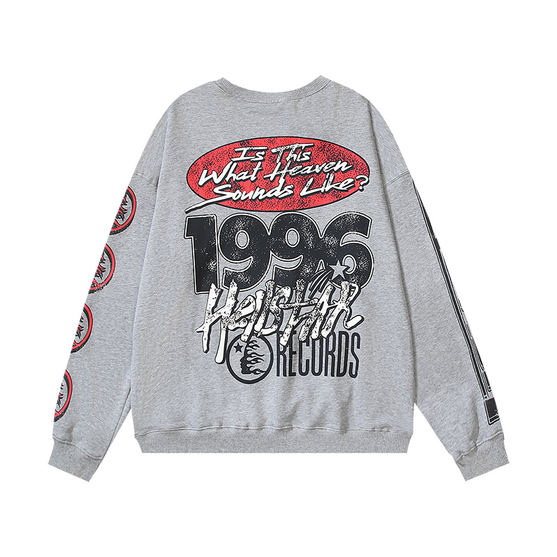 HELLSTAR Studios Records Pullover – Grey