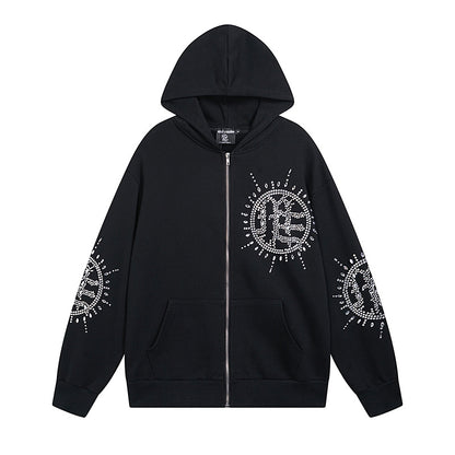 Mixed Emotion Eclipse rhinestone-embellishment Hoodie