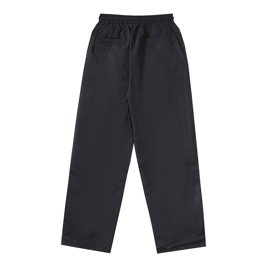Hellstar Nylon Snap Button Track Pants Black