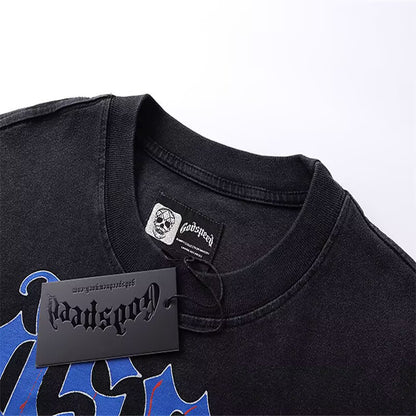 Godspeed Skeleton Basketball Team L/S Tee – Black | Unisex Y2K Oversized Cotton Tee