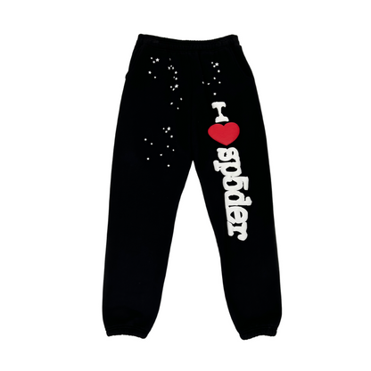 Sp5der Souvenir SP5 Sweatpants Black