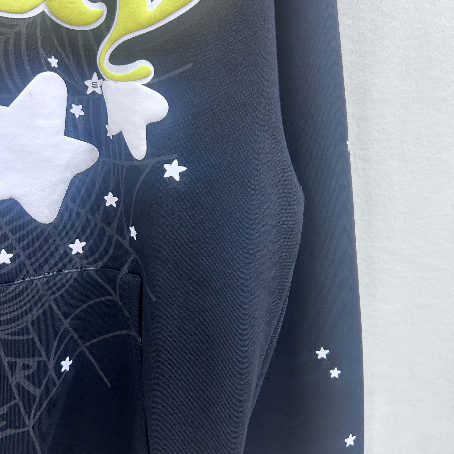 Sp5der Jeffery Hoodie Black | Unisex Y2K Oversized Graphic Sweatshirt, Soft-Fleece Pullover
