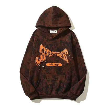 Sp5der T&F Tree Camo Hoodie Brown
