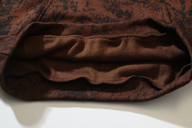 Sp5der  T&F Tree Hooded Sweatshirt Brown Camo | Unisex Y2K Oversized Graphic Sweatshirt