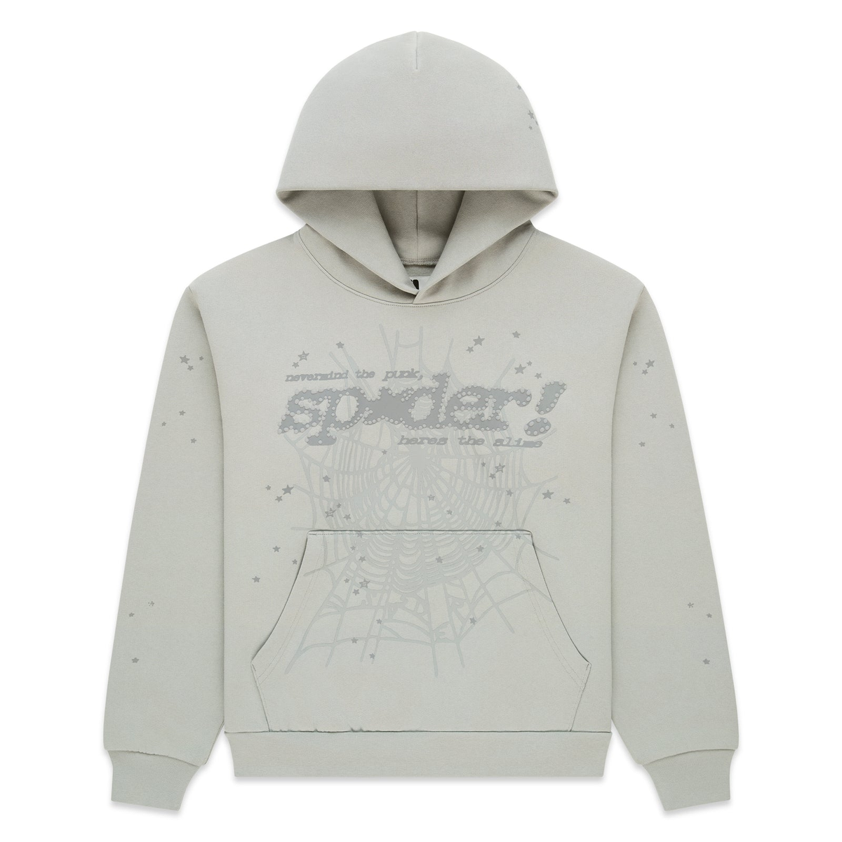Sp5der Tonal Punk V2 Hoodie 'Sport Grey'