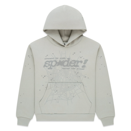 Sp5der Tonal Punk V2 Hoodie 'Sport Grey'