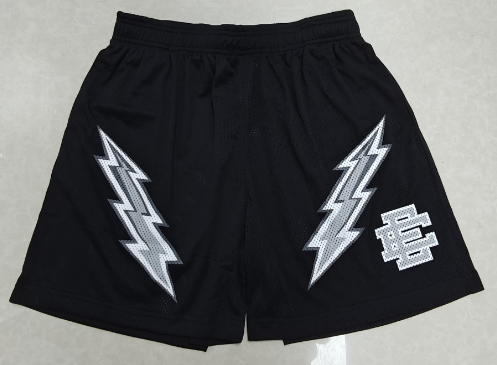 Eric Emanuel EE Black Mesh Basketball Shorts – Men’s Baggy Graphic Camo Sports Shorts | EE Shorts