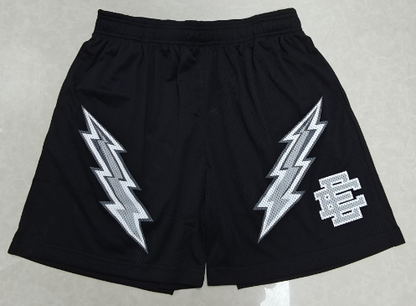 Eric Emanuel EE Black Mesh Basketball Shorts – Men’s Baggy Graphic Camo Sports Shorts | EE Shorts