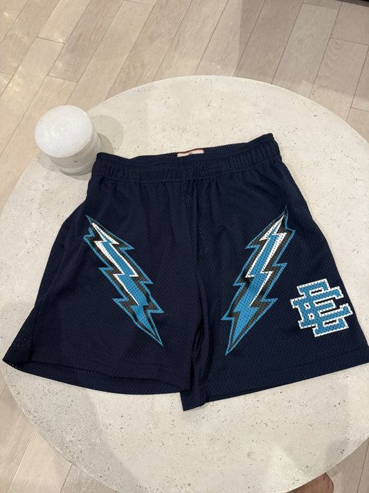 Eric Emanuel EE Black Mesh Basketball Shorts – Men’s Baggy Camo Graphic Sports Shorts | EE Shorts for Streetwear & Performance