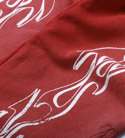 Hellstar Hellstar Studios Flare Sweatpants Red