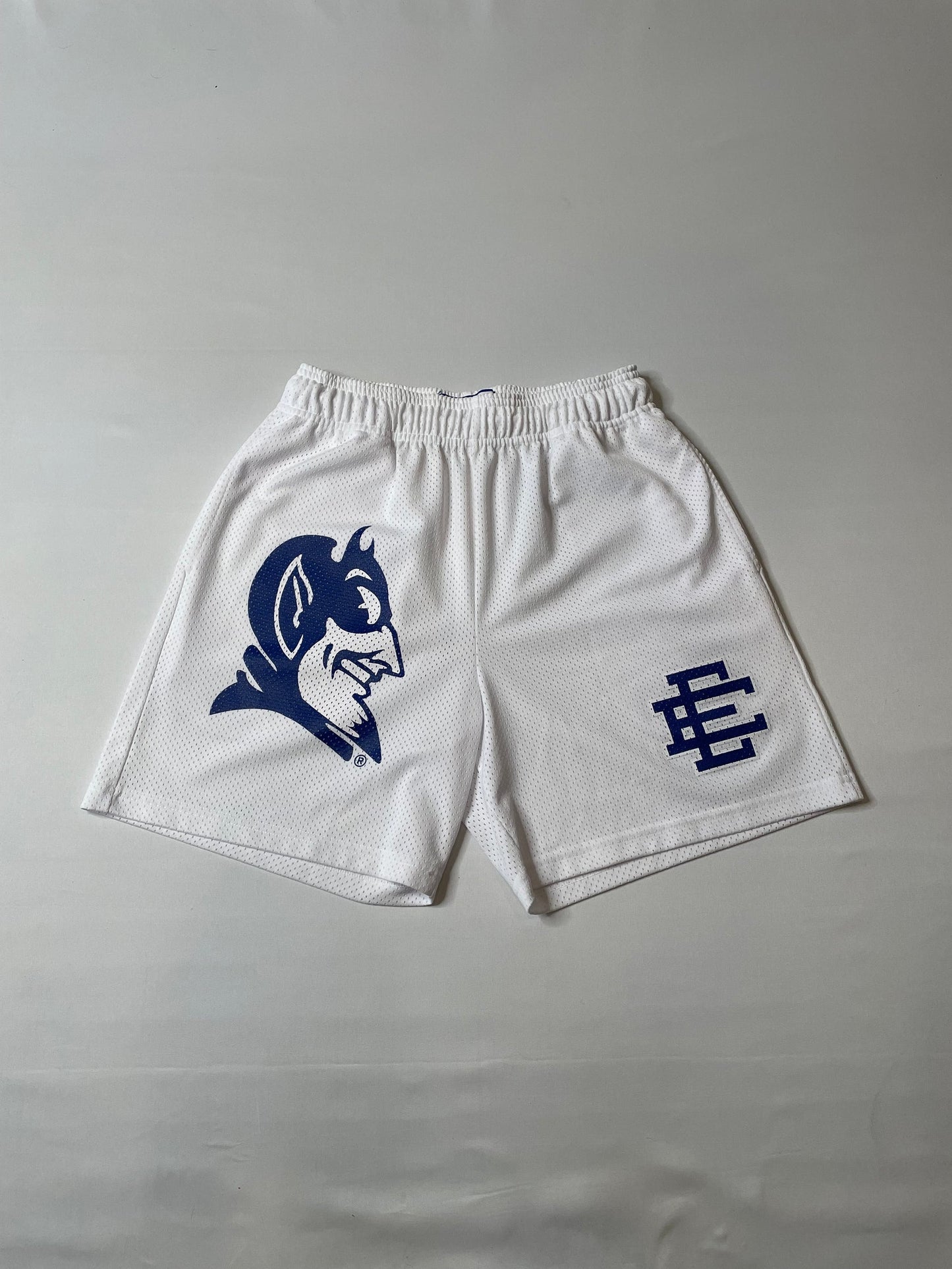 Eric Emanuel EE Athletic White Shorts – Mesh Baggy Basketball Shorts for Men’s Fashion