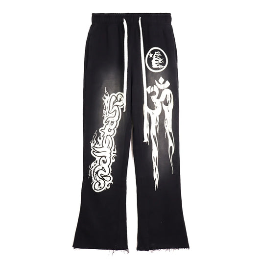 Hellstar Studios Records Yoga Tracksuit Black