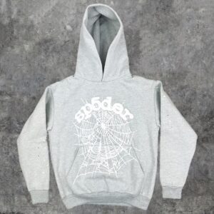 Sp5der OG Web Hoodie Heather Grey