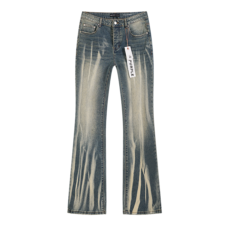 Purple Brand P004 Calcite Flare Denim Jeans Light Indigo