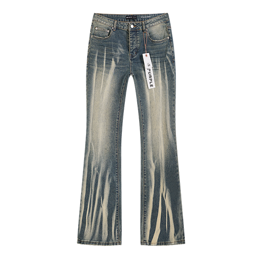 Purple Brand P004 Calcite Flare Denim Jeans Light Indigo
