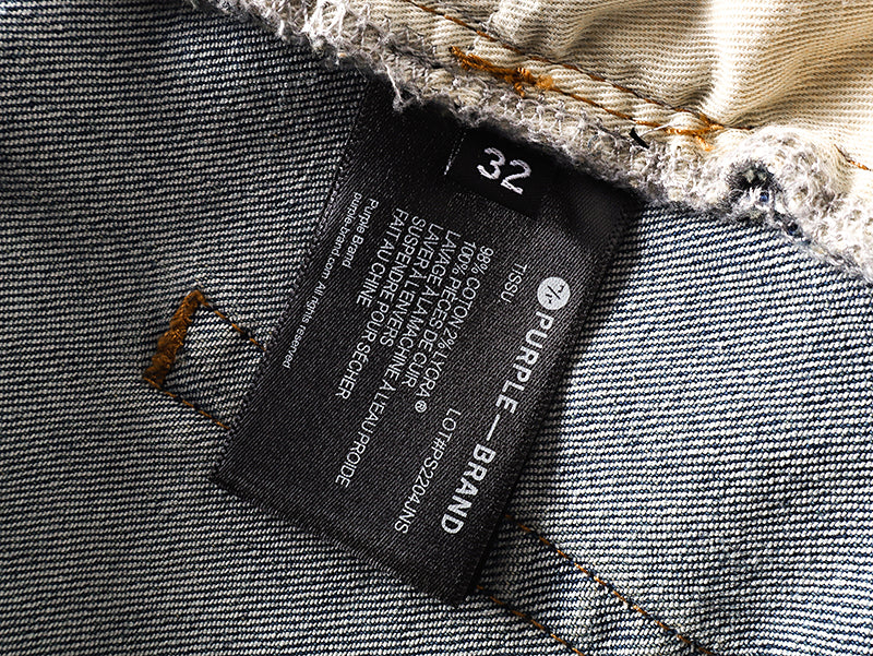 Purple Brand P004 Calcite Flare Denim Jeans Light Indigo