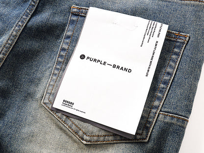 Purple Brand P004 Calcite Flare Denim Jeans Light Indigo