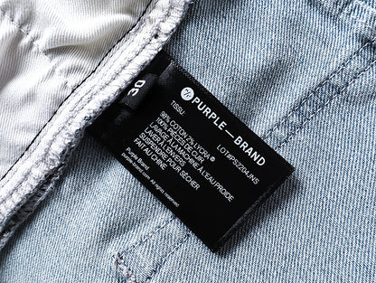 Purple Brand High Street Flared Jeans Light Blue