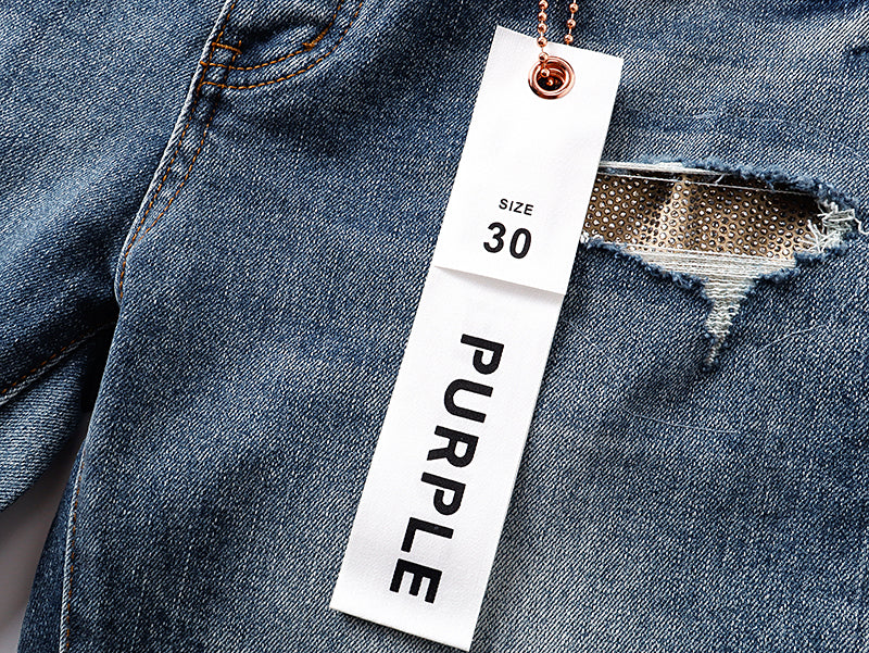 Purple Brand Patchwork Distressed Flare Jeans Indigo