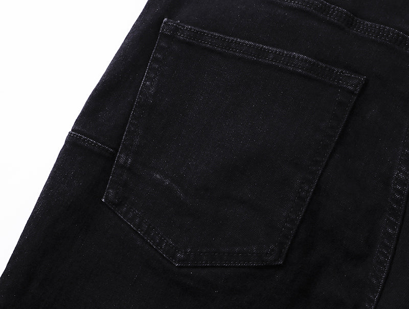 Purple Brand Washed Flared Jeans Black