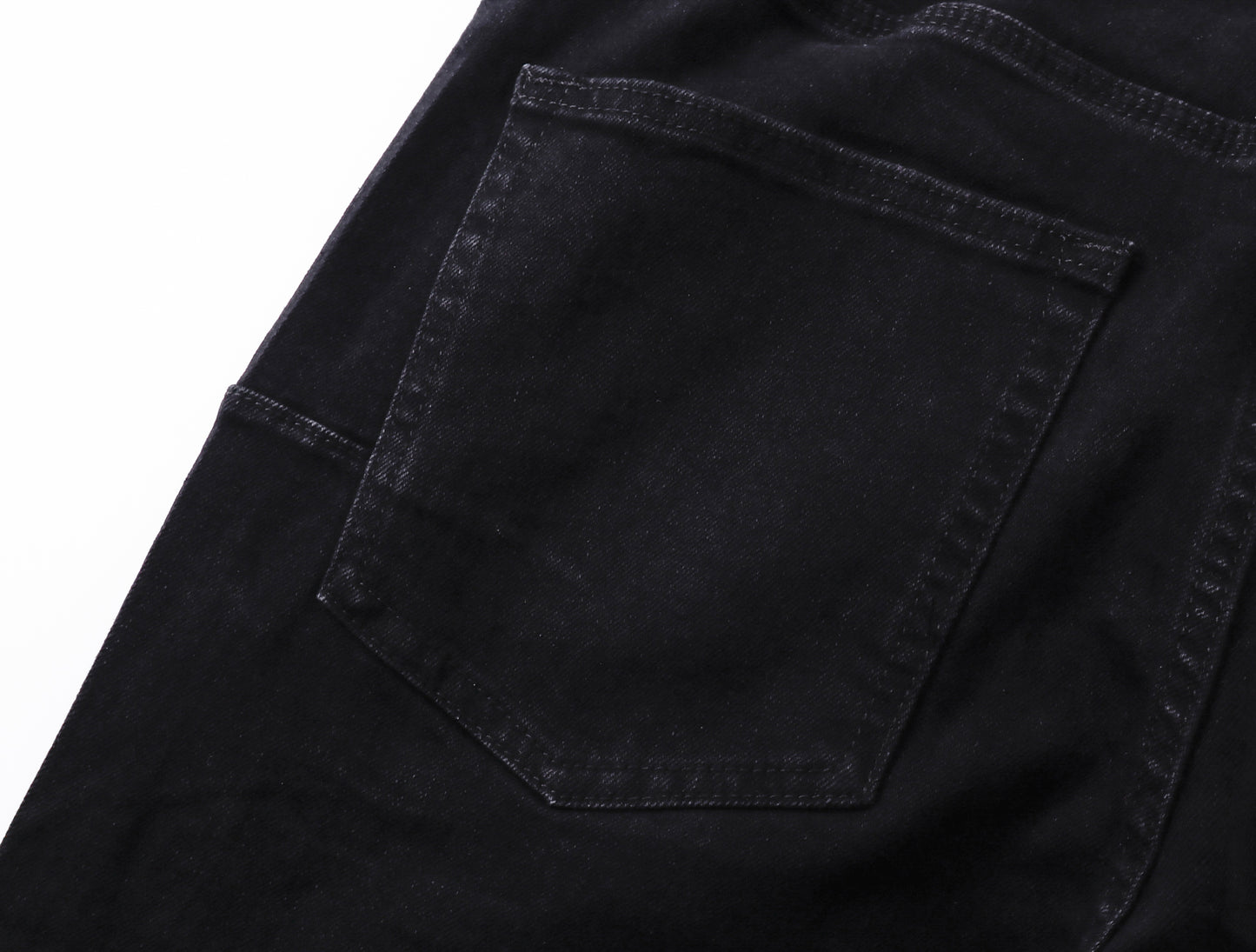 Purple Brand Rhinestone Cross Flare Jeans Black