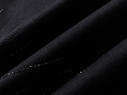 Purple Brand Striped Flared Jeans Black