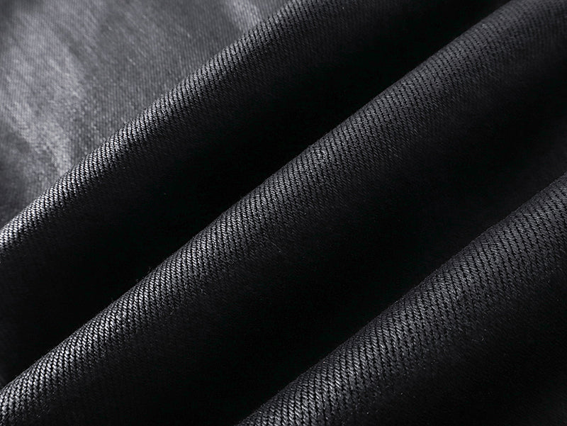 Purple Brand Coated Flared Jeans Black