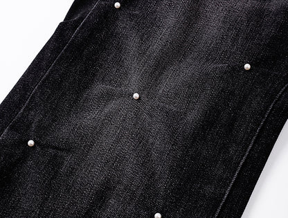 Purple Brand Crystal-Embellished Jeans Black