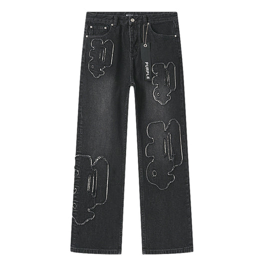 Purple Brand P011 Sequin Logo Jeans Black