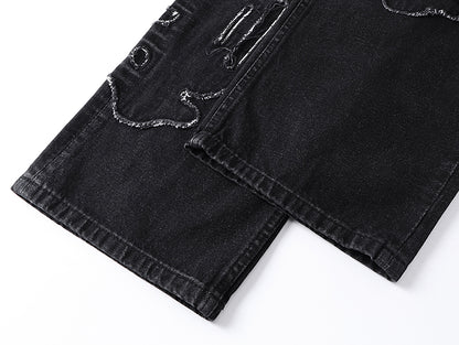 Purple Brand P011 Sequin Logo Jeans Black