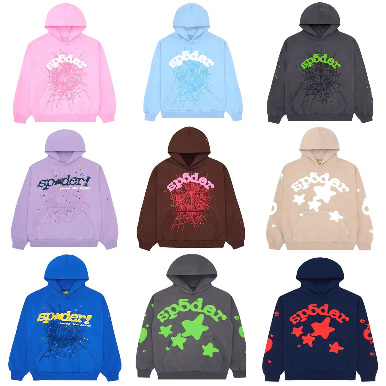 SP5DER 1:1 Hoodie – Top Streetwear Replica | DM on WhatsApp +86 13535523507