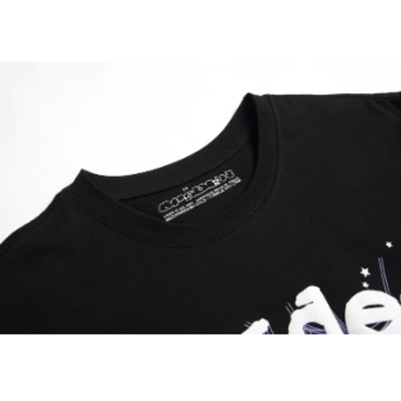 Men's Black Spider T-shirt Fresh Minimalist Street