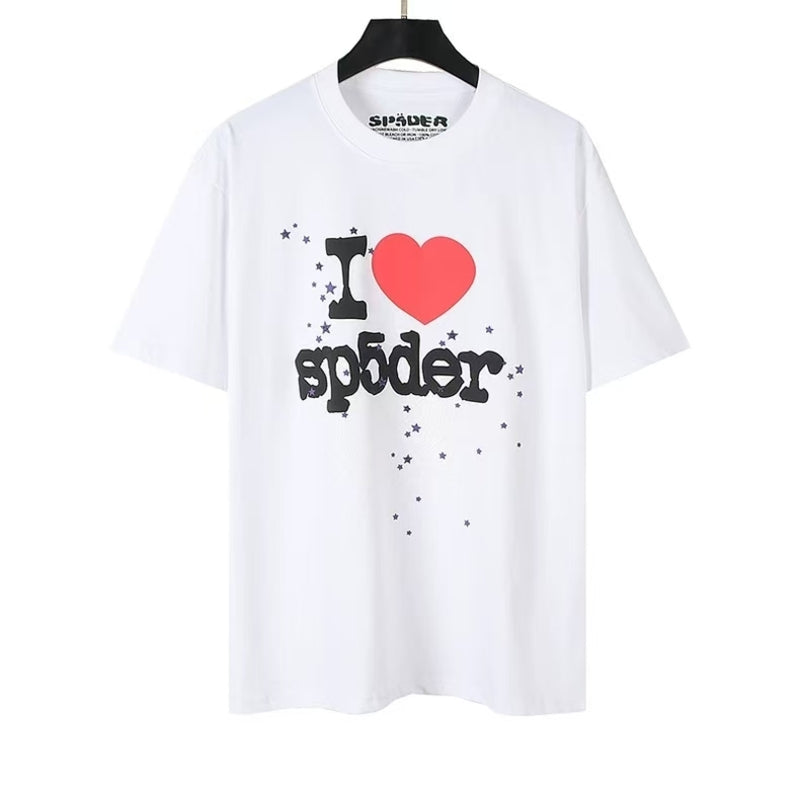 Spider T-shirt – Classic White Streetwear with Tiny Logo