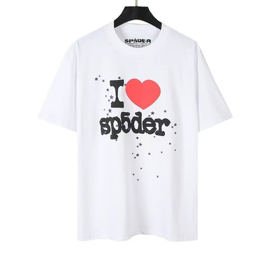Spider T-shirt – Classic White Streetwear with Tiny Logo