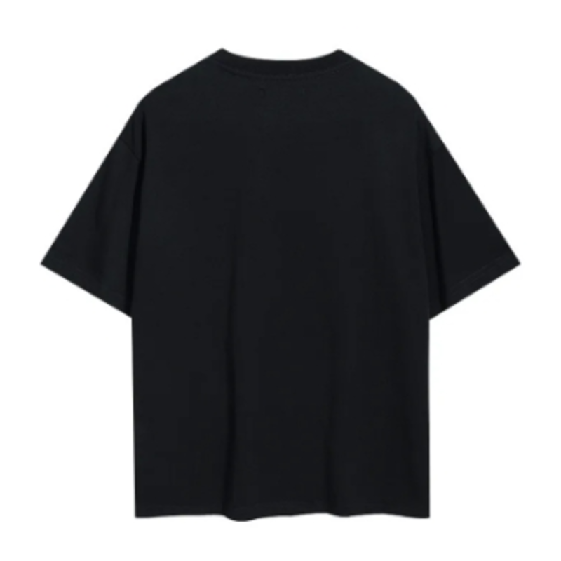 Men’s Black Spider Themed Cotton T shirt Trendy Y2K Street Style