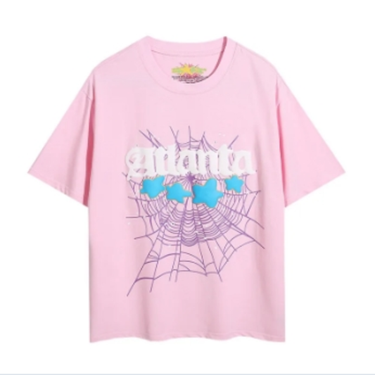 Spider Pink Minimalist T-Shirt, Comfortable Cut, Everyday Essential