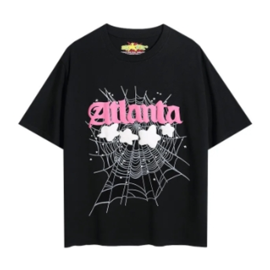 Spider Black Graffiti Style T-Shirt, Street Fashion, Stylish and Versatile