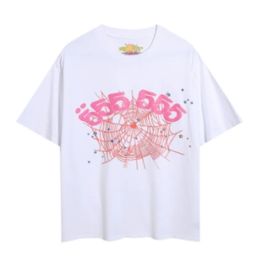 Spider White Minimalist T-Shirt, Comfortable Cut, Everyday Essential